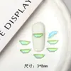 Broca para Uñas Plana de Forma Especial Luz Aurora Verde Flash Decoración Destello Armadura Nueva Joyería Pedrería Súper Destello Popular en Internet TikTok Color Diamante