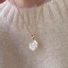Selecciones de Influencer Diseño Joyería Estilo Coreano Europeo y Americano Plata Esterlina 925 Collar Ángel Bebé Concha Cadena Corta para el Cuello