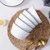 Cuenco de Cerámica para el Hogar Estilo Nórdico Cuenco de Diamante de 4.5 Pulgadas Blanco Puro Simple Cuenco de Cerámica Estilo Japonés Cuenco para Arroz Plato