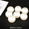 3-30mm contas peroladas de imitação com furo para realce contas soltas para grampo de cabelo DIY feito à mão acessórios para pulseira colar decoração