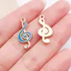 Aleación de Goteo de Aceite Accesorios para Instrumentos Musicales Piano Guitarra Llavero Pulsera Collar Colgante Hecho a Mano DIY