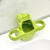 Estante de cerámica para cepillos de dientes con diseño de cocodrilo al por mayor para lavabo, soporte para pasta de dientes, base con acabado de alta gama