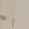 Colar Pingente Novo Cacho de Uva Outono e Inverno, Feminino, Versátil, Corrente de Suéter de Miçangas com Borla de Alta Qualidade