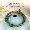 Pulsera Nudo de Bambú Sandalo Verde Natural con Doce Signos del Zodíaco y Cuentas de Buda del Año de Nacimiento para Meditación y Relajación