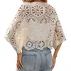 Suéter de Mujer 2026 con Acabado de Alta Gama, Tejido de Ganchillo Hueco para Primavera y Verano, Top de Manga Larga, Ropa Exterior con Protección Solar, Nuevo Estilo
