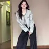 Comercio Transfronterizo Chaqueta Azul Francés Pequeña Fragancia para Mujer 2025 Otoño Nuevo Estilo Petite Elegante de Alta Gama Estilo Corto
