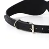 Antifaz erótico opaco, accesorio SM para entrenamiento de parejas, venda de cuero, máscara de herramienta sexual para adultos, disponible para dropshipping
