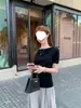 Top de punto fino plisado sin hombros para mujer, de manga corta, ajuste slim de verano, top puro sin hombros, hecho de Lyocell Tencel