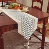 Banderola de Mesa de Lujo Sencilla Transfronteriza Combinación de Colores Simétrica Borla Mantel Largo Decoración para Mesa de Té Festiva Tela para Mostrador de Entrada