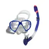 Máscara de Mergulho Profissional para Adultos Personalizada de Fábrica Conjunto de Respiração Máscara de Mergulho de Silicone Máscara de Snorkel para Nariz Espelho Temperado
