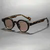 Gafas de Sol Moda con Montura Redonda de Material Tr, Anti-UV, Ligeras y Cómodas, Estilo Callejero, Gafas Pequeñas Wm28066
