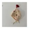 Chapéu de Lã Tricotado com Franjas Feito à Mão Estilo Coreano para Crianças Proteção de Orelha Outono e Inverno Bebê Quente e Fofo Chapéu Pontudo Venda por Atacado