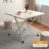 Mesa plegable, mesa de comedor, diseño simple, adecuada para apartamentos de alquiler, mesa cuadrada, mesa redonda para uso doméstico, mesa pequeña para comidas, mesa de almacenamiento, mesa de exterior para montar puestos