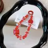 Colgante para Celular con Cuentas de Carita Feliz, Colgante Exquisito para Mochila, Llavero de Coche, Pequeño Regalo para Parejas, Venta al por Mayor