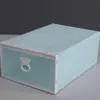 Venda direta da fábrica caixa de armazenamento à prova de poeira tipo gaveta caixa de sapatos plástico PP transparente espessado caixa de sapatos caixa de armazenamento empilhável