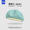Boina de punto transpirable ligera de verano para mujer, hace que la cara se vea más pequeña, estilo japonés, simple, color liso, moderna, casual, sombrero de pintor artístico