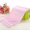 Toalha Pequena Macia Absorvente Cor Sólida de Fibra de Bambu para Bebês e Crianças Toalha Pequena Longa para Bebê Toalha Infantil de Fibra de Bambu com Carvão Toalha Infantil Toalha de Travesseiro Infantil