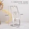 Suporte de Exibição de Joias de Aço Inoxidável Ornaments Colar Pulseira Corrente de Mão Brincos Ornamentos de Orelha Pingentes Display de Mesa Props de Exposição