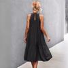 Ropa de mujer europea y americana 2022 primavera y verano nuevo eBay Amazon venta caliente popular holgado casual halter vestido de costura