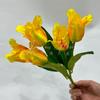 Simulação 5 tulipas simulação buquê sala de estar mesa arranjo de flores decoração flor artificial decoração fábrica atacado