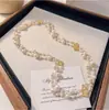 Collar de doble uso de lujo ligero estilo francés para mujer, cadena larga versátil de alta gama para suéter, accesorio para el cuello de diseño de nicho