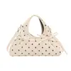 Bolso pequeño cuadrado de lunares muy elegante para mujer, nuevo bolso de mano de moda tendencia 2026, bolso cruzado retro de moda