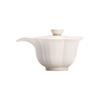 Mi Yan Plant Grey Glaze Pote de Mão Cerâmica Tampa Tigela Chá Xícara Única Vintage Casa Chá Tigela Kung Fu Chá Conjunto Estilo Japonês