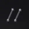 Clavos de Hueso de Oreja Rosca Transparente de Silicona Invisible para Dormir Sin Quitarse los Agujeros de la Oreja para Prevenir el Cierre 1.2mm Cuidado de la Oreja Clavos de Oreja y Aretes