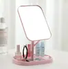 Espelho de Maquiagem de Mesa Giratório, Espelho de Beleza Portátil, Espelho de Vestir para Casa Dormitório, Espelho de Mesa Dobrável