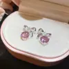 Pendientes de pétalos estilo pintura al óleo degradada para vacaciones en la playa, frescos y dulces, lujo ligero, nicho, pendientes de alta gama