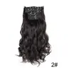 Grampo para Peruca Conjunto de 6 Peças 16 Cartões Invisível Sem Marcas Fio de Milho Fofo Moda Extensão de Cabelo Peruca Cacheada