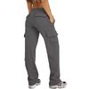 Transfronterizo Europa y América Amazon Otoño e Invierno Nuevo Multibolsillo Y2K Pantalón Cargo Casual Suelto Deportivo Fitness Pierna Ancha