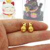 Artesanato em Metal Lingote de Liga Pequenos Enfeites Ábaco Barra de Ouro Ruyi Acessórios para Joias DIY Moedas de Cobre Sapo Dourado Trazedor de Fortuna