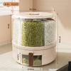 Caixa de Armazenamento de Grãos, Balde de Arroz Dividido, Recipiente Hermético Doméstico, Caixa Tanque de Arroz à Prova de Insetos e Umidade, Recipiente de Armazenamento de Grau Alimentício