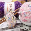 Cor de crisântemo ponto de bolinha feijão feijão novelo de lã mohair fio escovado feito à mão DIY tricô suéter chapéu cachecol bolsa atacado