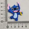 Parche Suave de PVC de Stitch Lindo de Dibujos Animados Caja de Almacenamiento para Zapatos Croc Imán para Refrigerador Funda para Teléfono Móvil Accesorios de Joyería