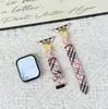 Adecuado para Correa de Reloj Apple S12S10S987654Se, Correa de Reloj de Pulsera de Cuero Estilo Estrella y Luna para Mujer