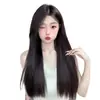 Extensões de Cabelo Longo e Liso para Mulheres, Extensões de Cabelo de Uma Peça Invisíveis e Sem Costura, Tiras de Cabelo Liso Realistas, Extensões de Cabelo Populares Online para Aumentar o Volume do Cabelo