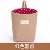 Almacenamiento de Escritorio Creativo de Algodón Lino Colgante Trasero de Puerta de Dormitorio Almacenamiento de Pared Bolsa Colgante Cesta de Almacenamiento de Yute