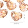 Transfronterizo nuevo forma de corazón flor de arcilla blanda taladro taladro corazón de melocotón bola agujero recto cuentas accesorios DIY hechos a mano al por mayor de fábrica