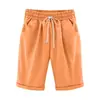 Pantalones Casuales de Verano Estilo Europeo y Americano para Mujer, Pantalones Finos de Cinco Puntos para Uso al Aire Libre, Ropa para Tallas Grandes de Mujer, Pantalones Holgados de 100 kg para Mujeres de Tallas Grandes