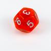 Tutorial de Mesa para Jogo de RPG com Dados de Acrílico: Jogo de Tabuleiro d12, Dados Transparentes de 12 Lados COC com Textura de Pérola (Cooperação transfronteiriça)