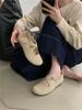 Primavera 2025 Estilo Coreano Nuevo Plano Moda Mary Jane Zapatos Planos de Viaje para Mujer Punta Redonda Boca Baja Zapatos de Una Capa