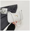 Bolso de Axila con Lazo de Moda Trendy Estilo Coreano 2025 Nuevo Estilo Un Solo Hombro Textura Estilo Occidental Elegante Bolso Baguette para Viajeros