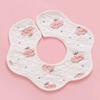 Babero de pétalo toalla de saliva suave absorbente babero para bebé toalla de saliva giratoria 360 grados babero al por mayor