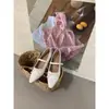 Zapatos Bailarinas ALILOVERS Dulces y Elegantes con Lazo para Mujer, Temporada de Primavera, Zapatos Mary Jane Retro Franceses que Aumentan la Altura