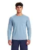 Camiseta deportiva de manga larga de secado rápido para hombre para otoño e invierno, absorbe la humedad y se seca rápidamente, adecuada para correr al aire libre y deportes
