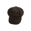 Boina Nueva de Otoño Moda para Mujer Versátil Estilo Japonés Adelgazante Octogonal Retro Casual Color Sólido Gorra de Periódico