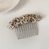 Peine para el Cabello con Moño de Flores Pequeñas Estilo Coreano, Pasador Antideslizante para Flequillo, Horquilla, Pinza para el Cabello para Mechones Sueltos, Accesorio para el Cabello Diario