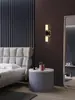 Luminária de parede LED para cabeceira de quarto, sala de estar, corredor, varanda, escada, interior, criativa, controle remoto, dimerização contínua, luminária de cabeceira para quarto